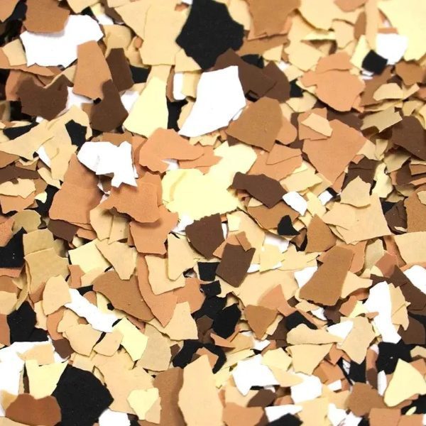 Saddle Tan flake sample