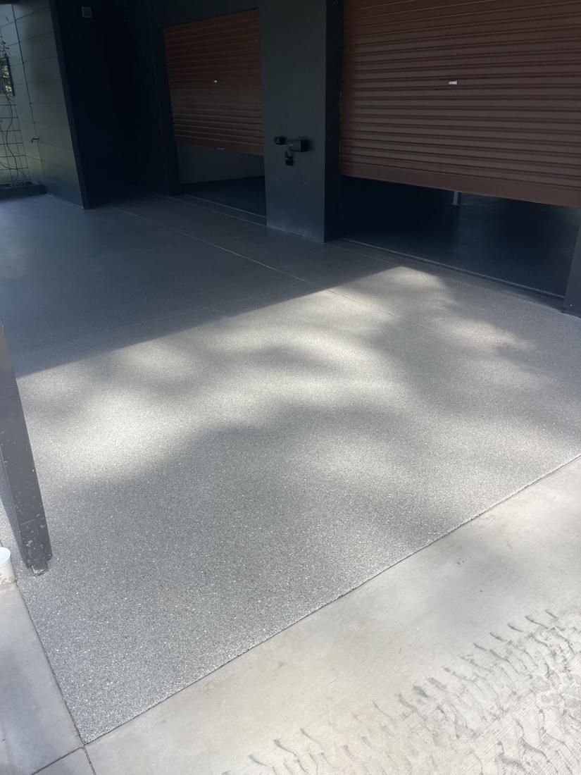 Garage apron and driveway by Epoxy Armour Coatings, Sunshine Coast