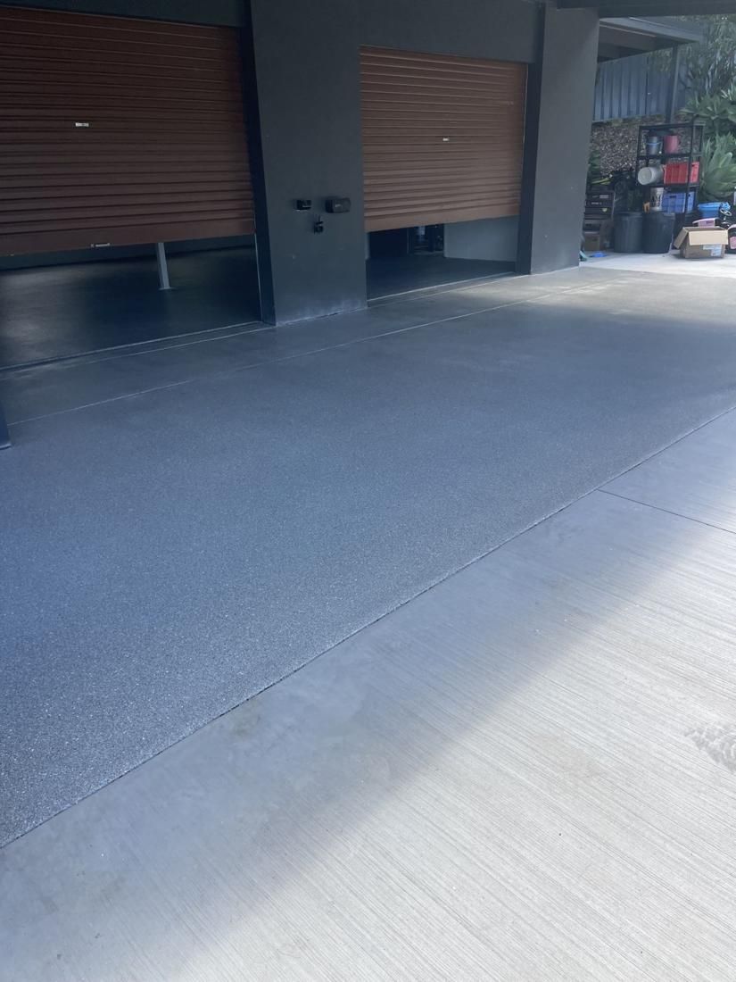 Driveway at the garage door by Epoxy Armour Coatings, Sunshine Coast