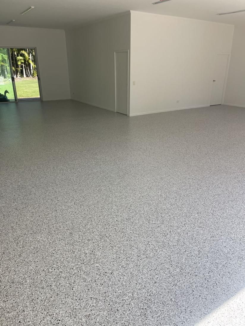 Double garage, flake epoxy by Epoxy Armour Coatings, Sunshine Coast