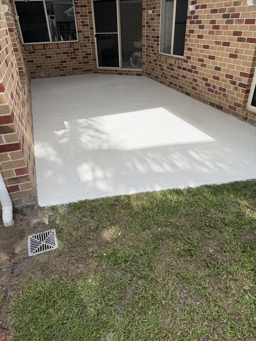 Rear patio, light flake by Epoxy Armour Coatings, Sunshine Coast