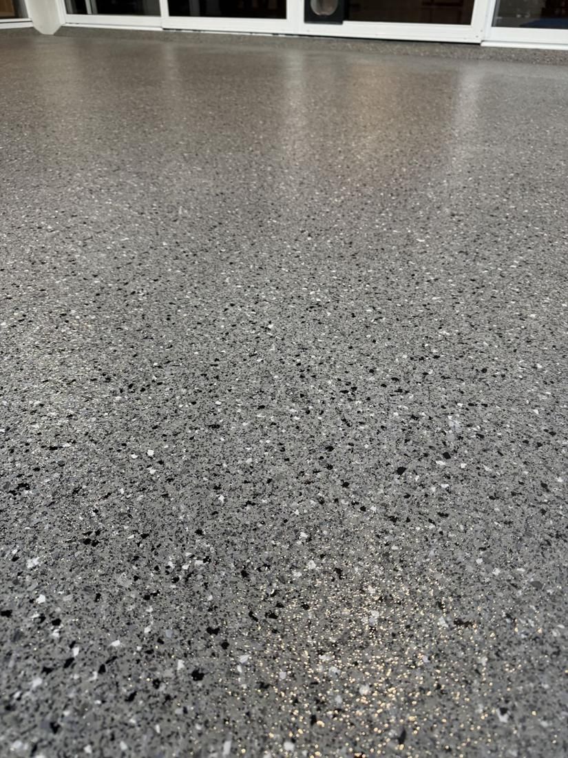 Flake close-up: colour and texture by Epoxy Armour Coatings, Sunshine Coast